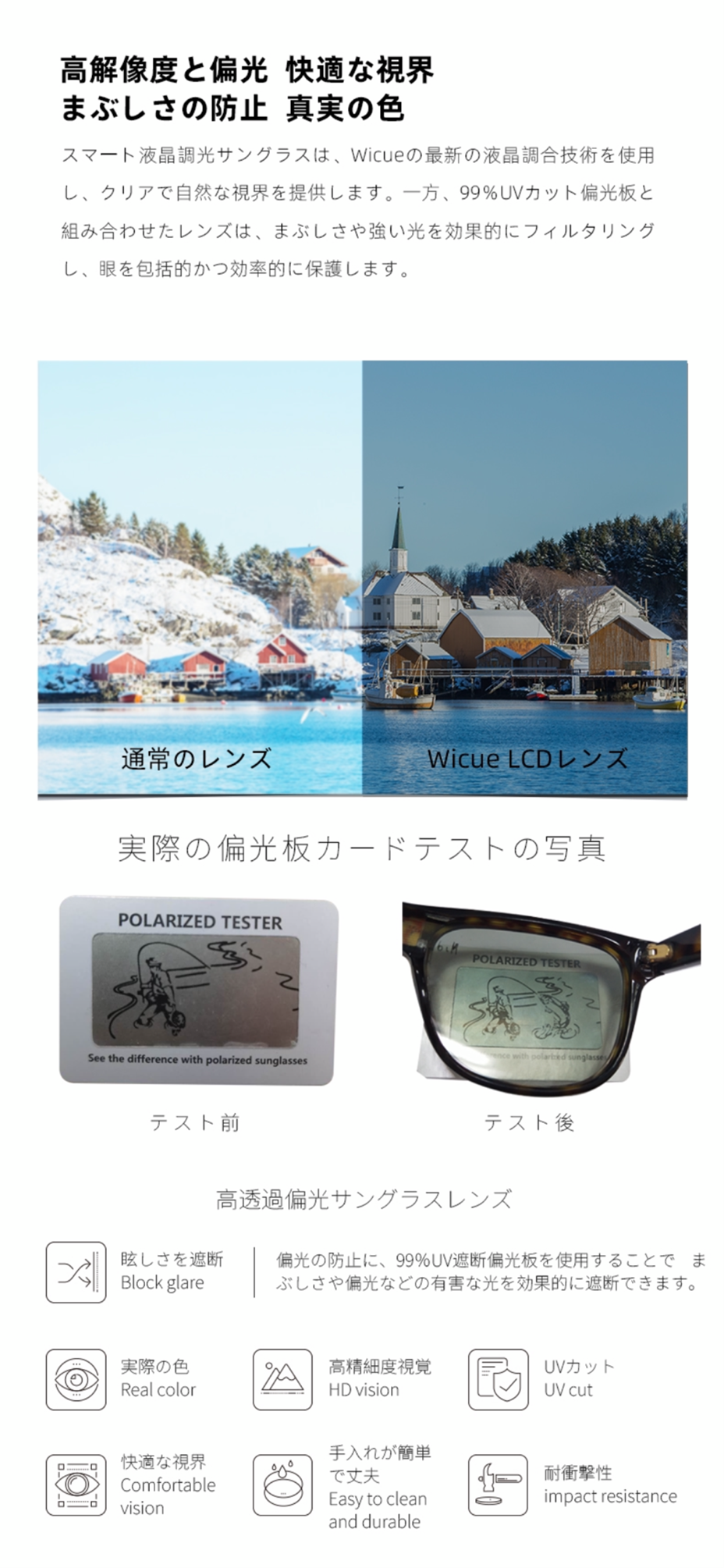 WICUE0.1秒瞬間調光サングラス | Wicue Optronics Japan